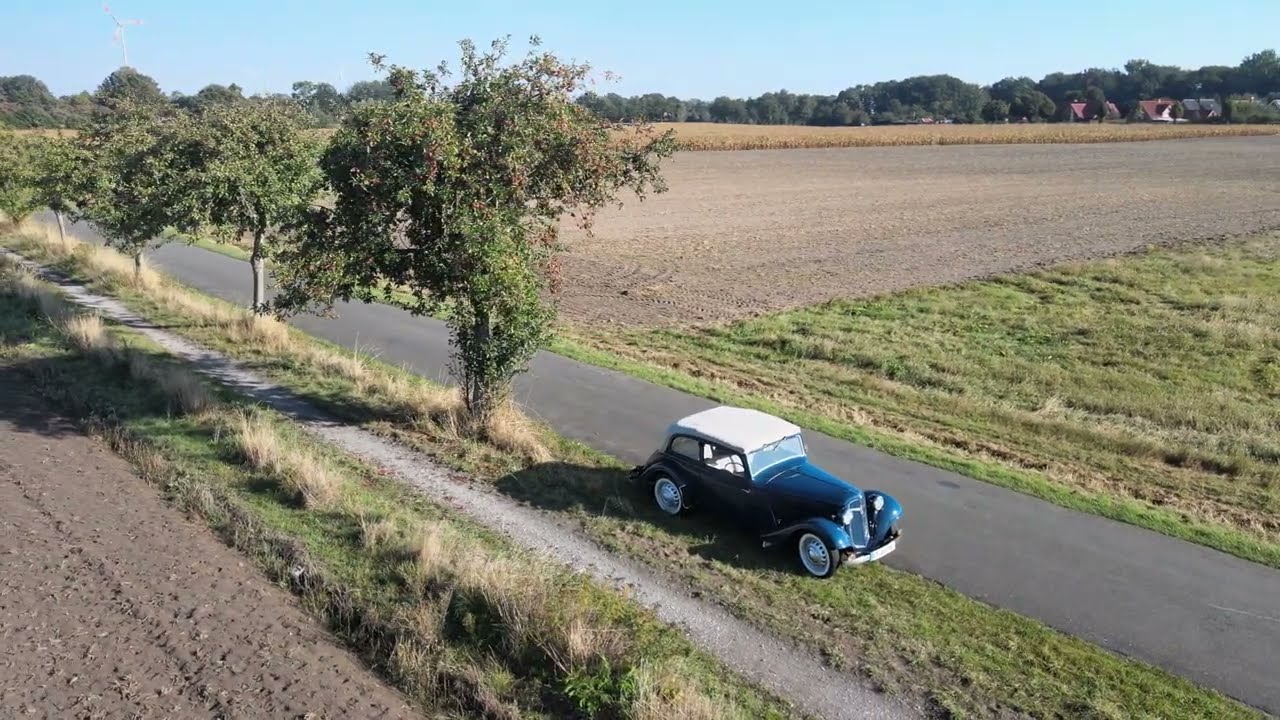 Metelen! Drohnenvideo! Oldtimer der Marke 