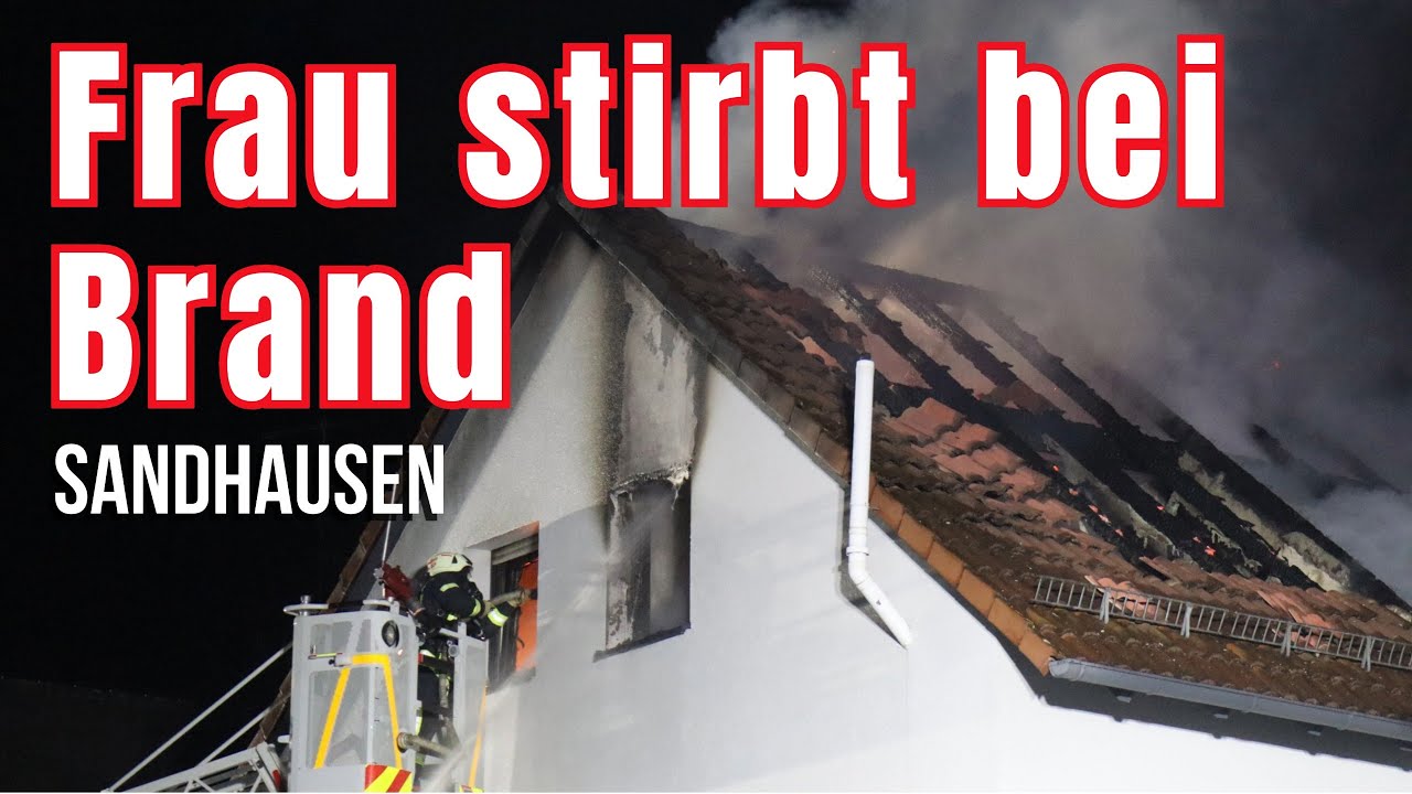 Tragödie in Sandhausen: Frau stirbt bei Dachgeschossbrand