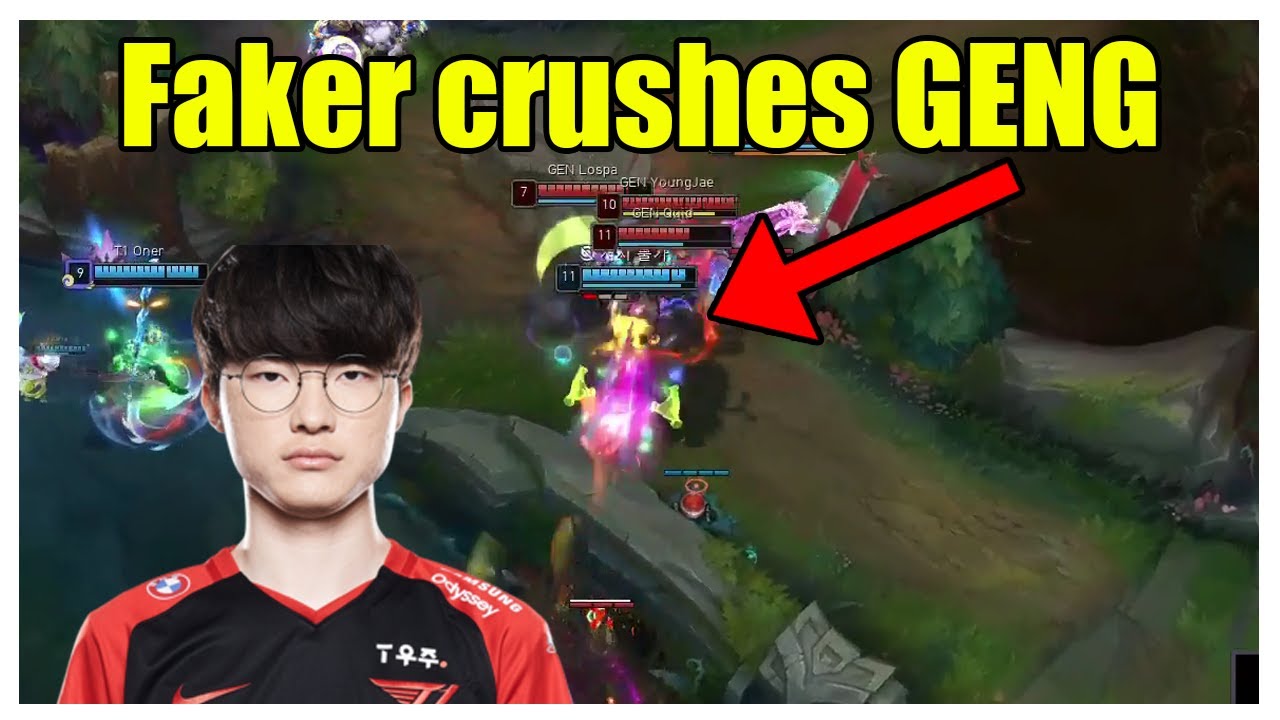 Faker crushes GENG with Corki package