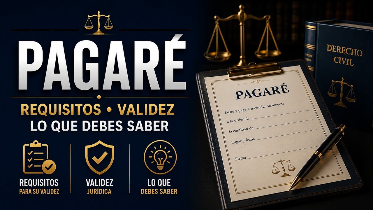 EL PAGARÉ, lo que debes saber sobre ellos ( Requisitos, prescripción y consecuencias).