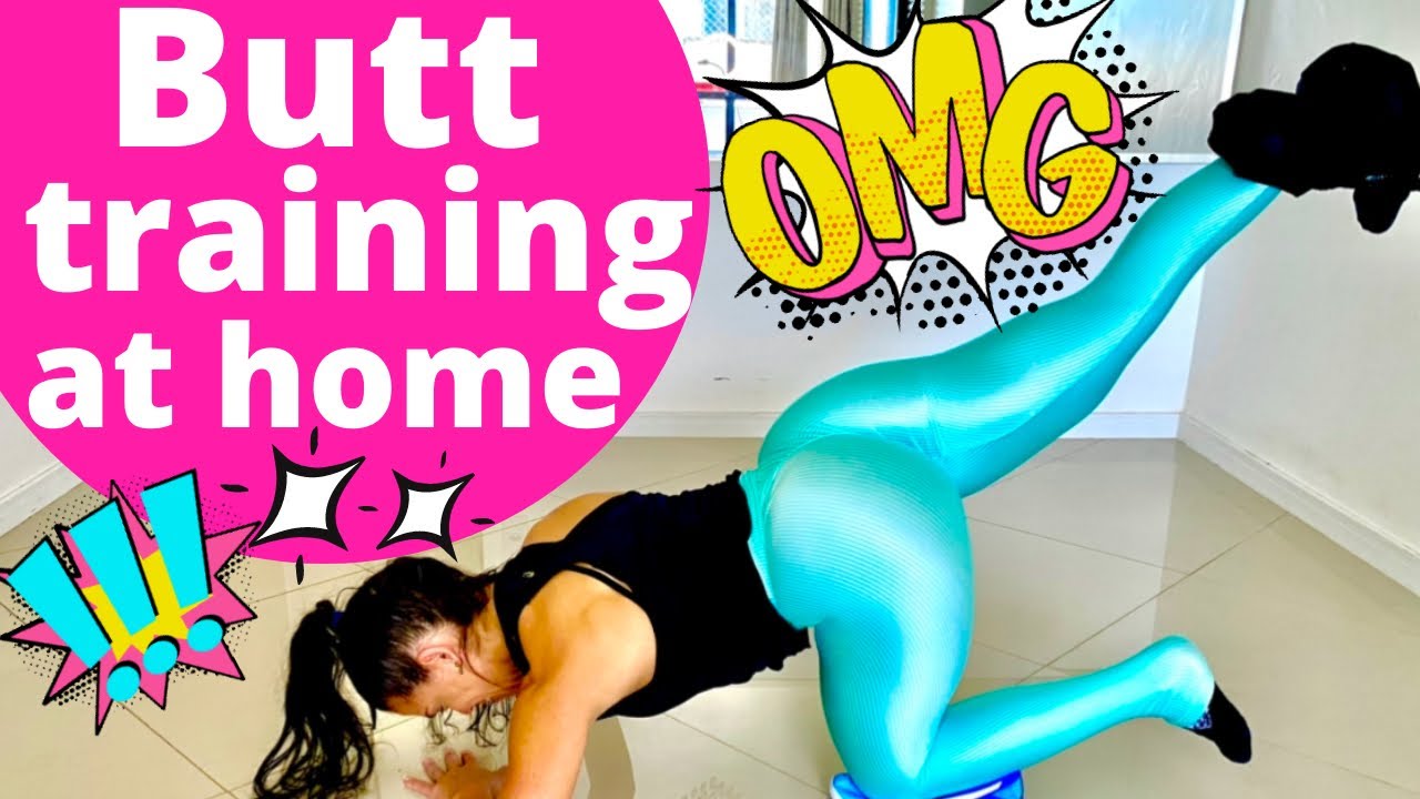 BUTT TRAINING at home! 🍑🔥Learn how to do a homemade ankle weight and full training to do at home!