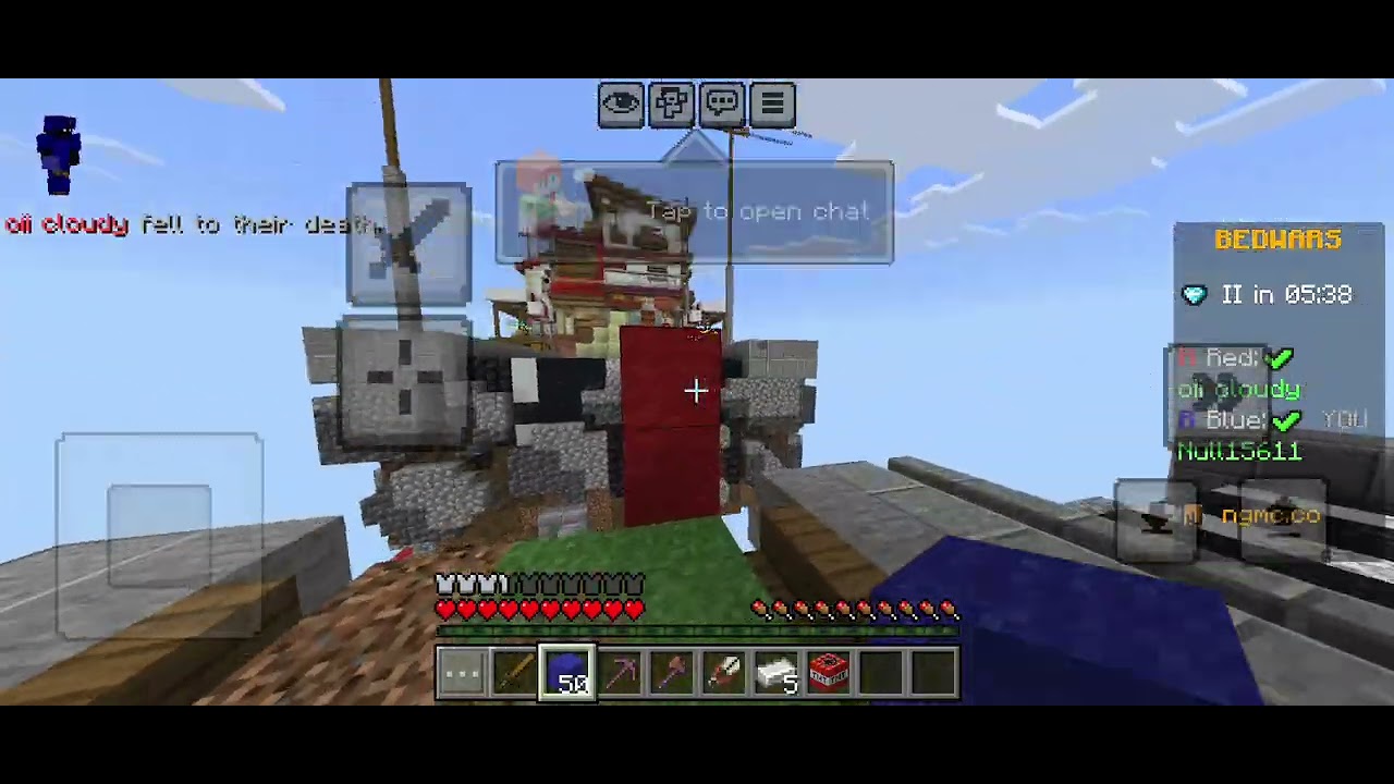 Using my big brain in Minecraft bedwars #minecraft #bedwars 