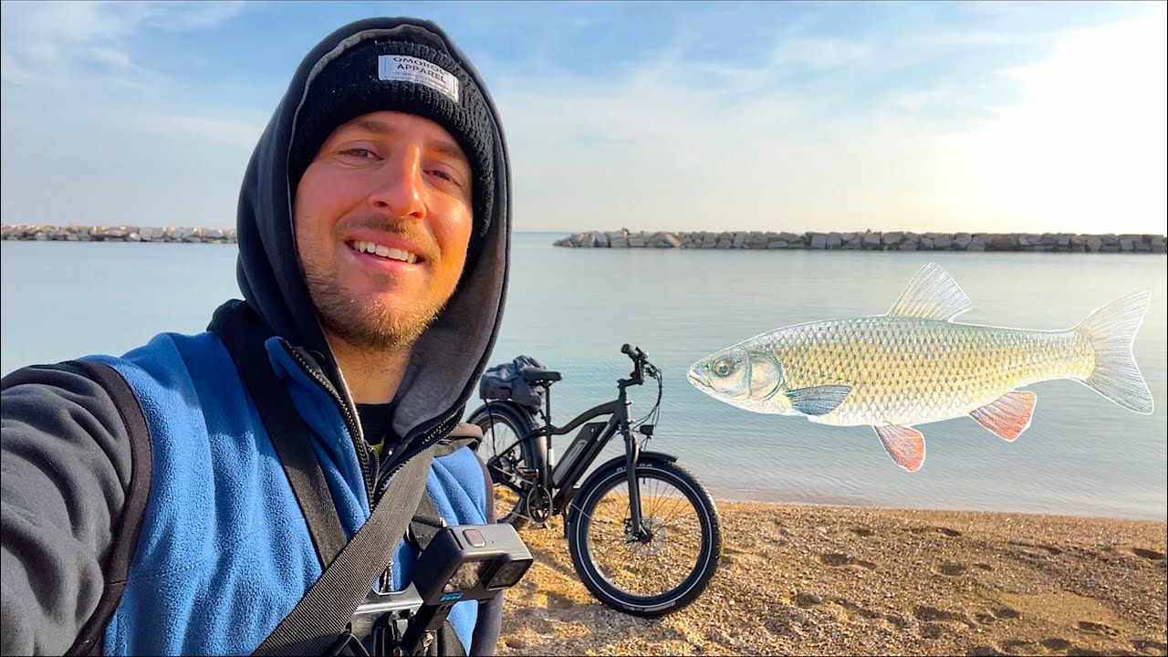 Vado a Pesca in Bicicletta! Giornata Intera di Spinning Invernale dal Mare al Fiume! Himiway Cruiser