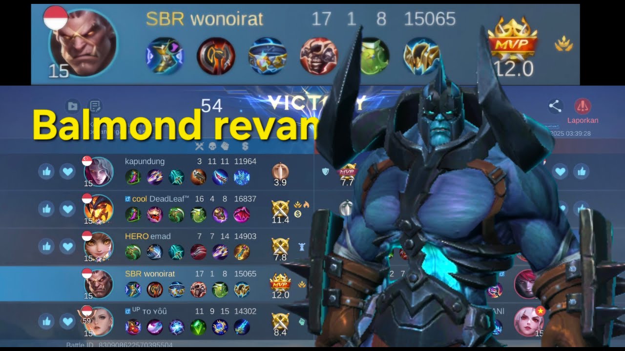 БАЛМОНД играл в классическом режиме и получил MVP