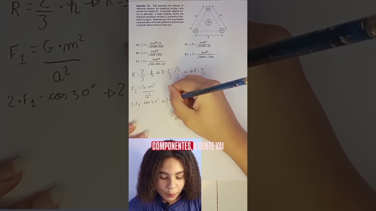 resolvendo quest&atilde;o de astrof&iacute;sica do ITA 😎 #astronomia #Ita #f&iacute;sica #astrofisica #engenharia #exatas