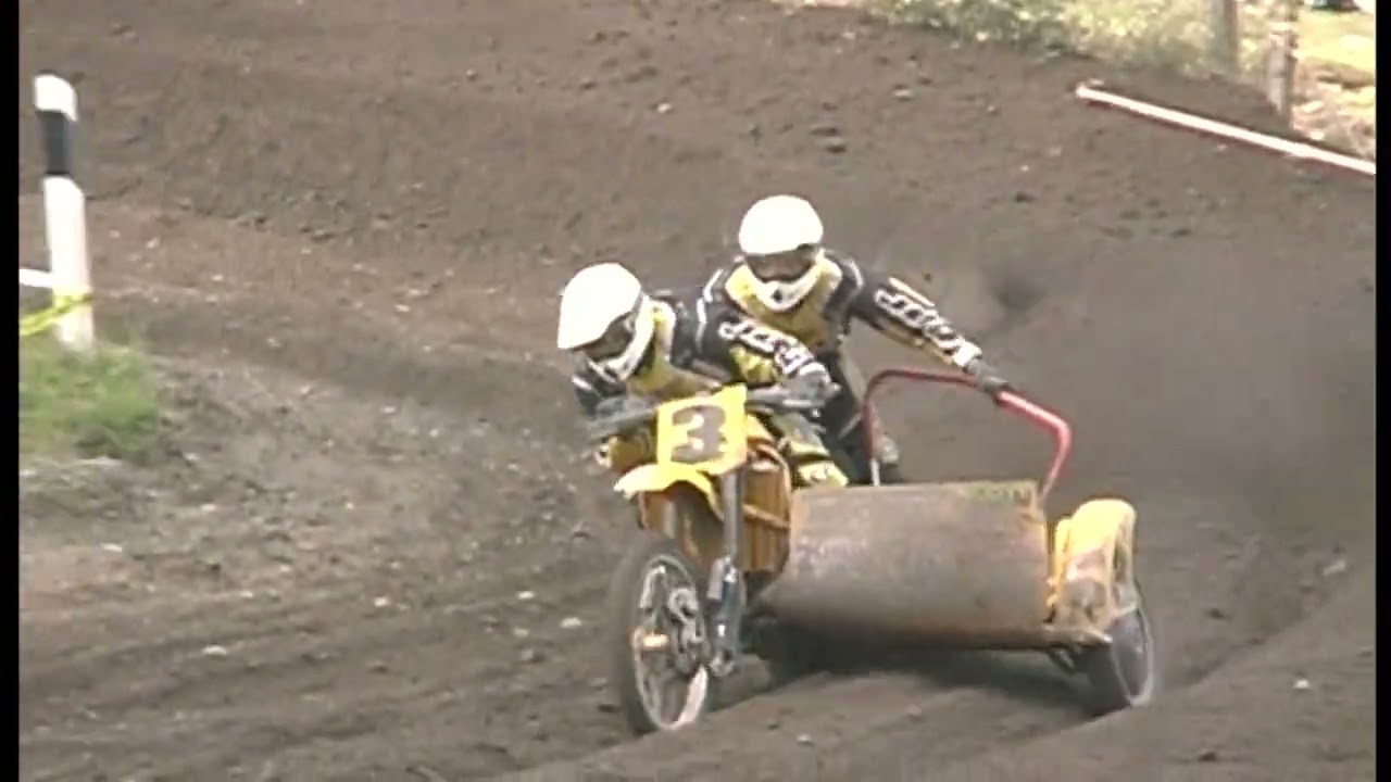Sidecar motocross racing World championship Sweden GP 2000 Varberg