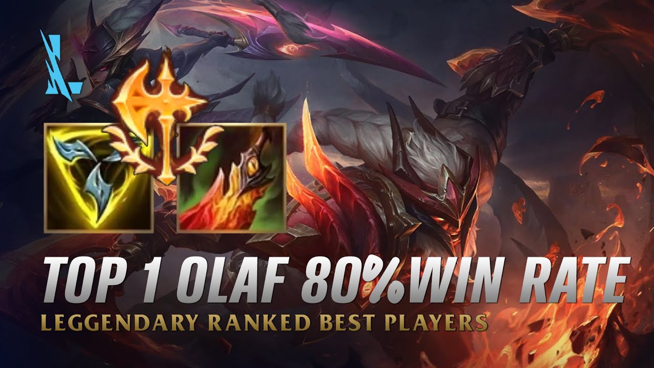 Wild Rift OLAF - 80% Win rate TOP 1 Dragonslayer Olaf S14 Ranked Gameplay + Build