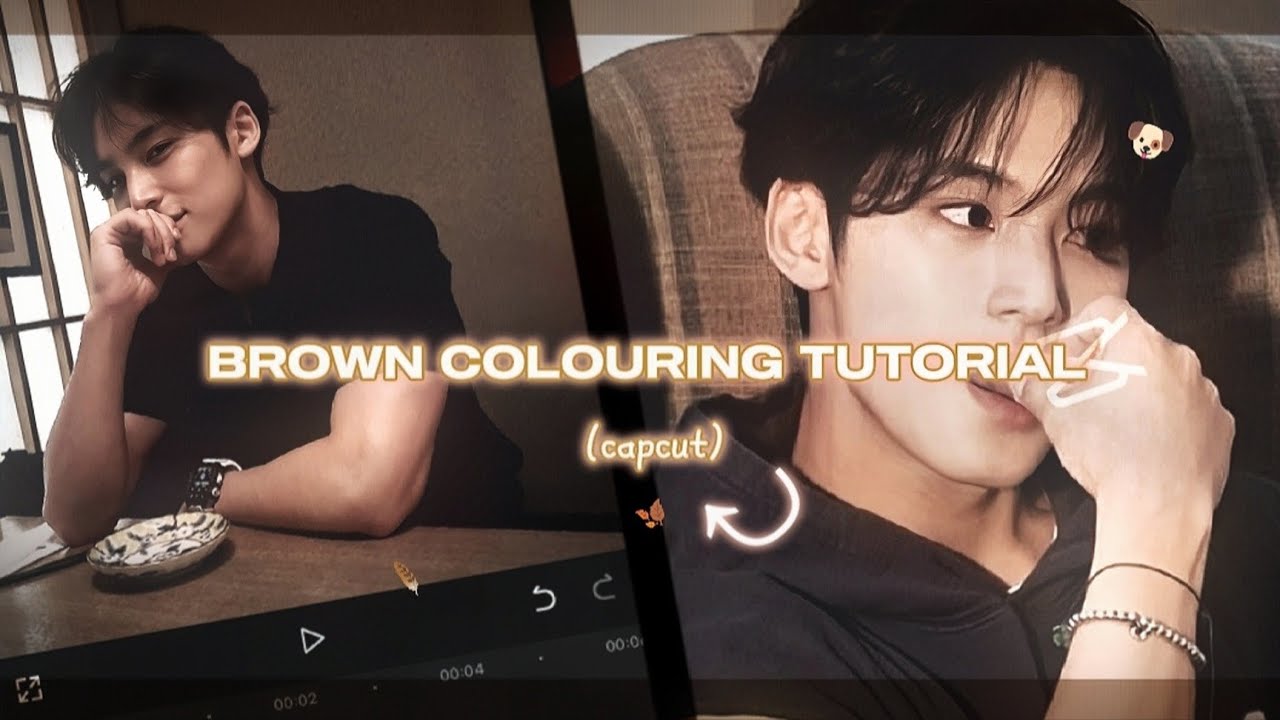 BROWN COLOURING TUTORIAL ON CAPCUT