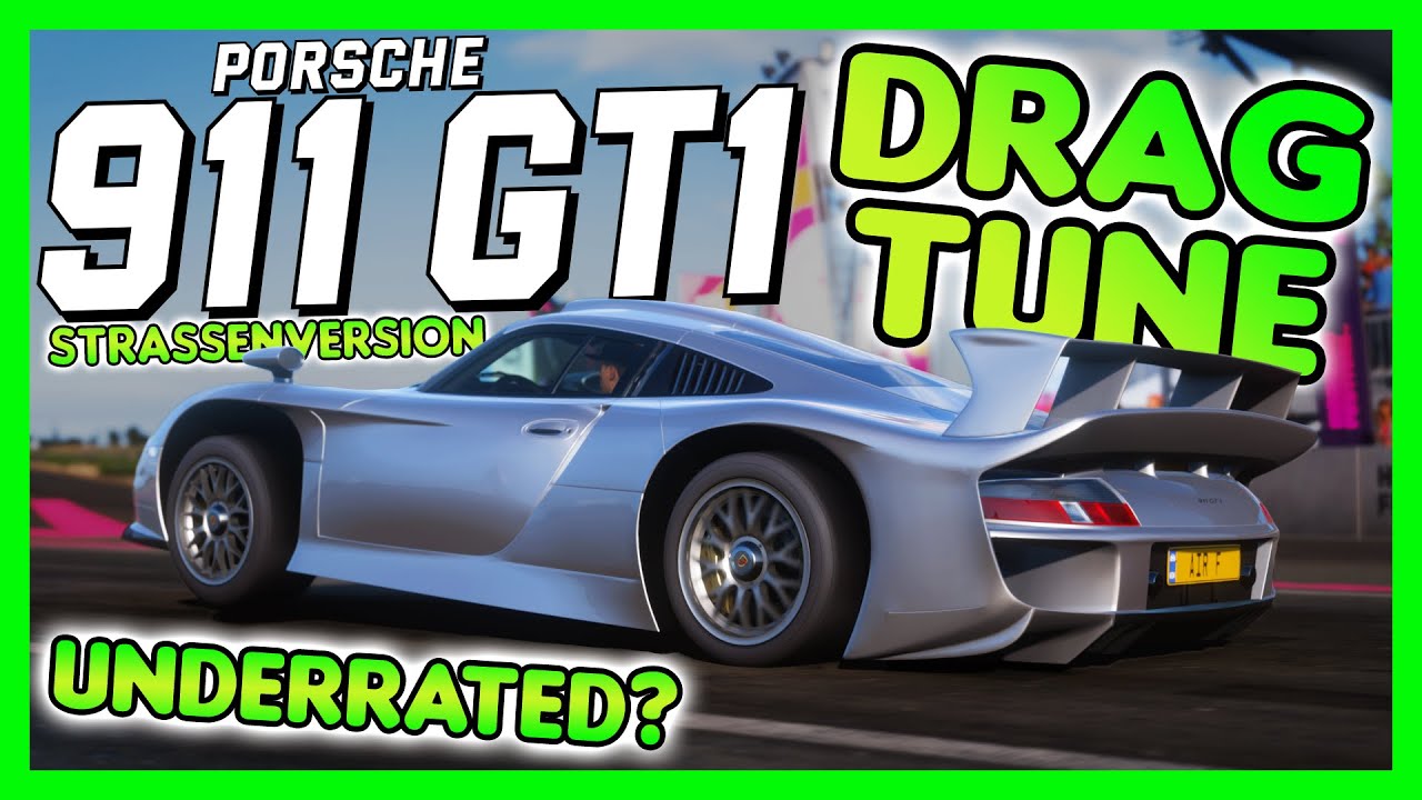Forza Horizon 5 - MOST UNDERRATED DRAG CAR? Porsche 911 GT1 Drag Build
