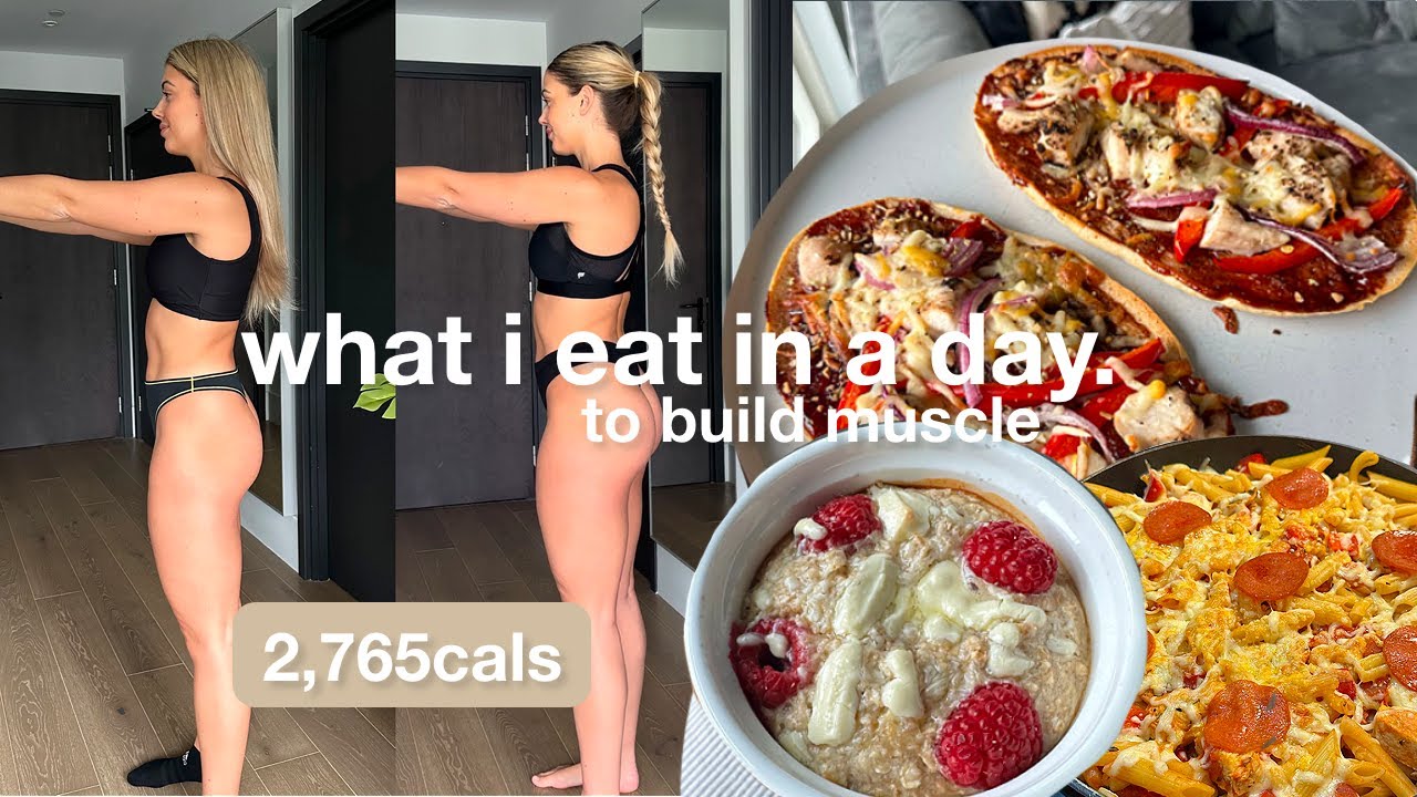 WHAT I EAT IN A DAY TO GROW MY GLUTES | healthy recipes & full leg workout