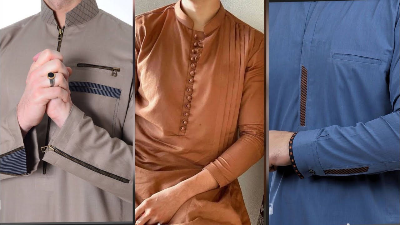 Men's Kurta Neck Designs/Button Patti Neck Designs/Boys Kurta Kameez Designs 2026