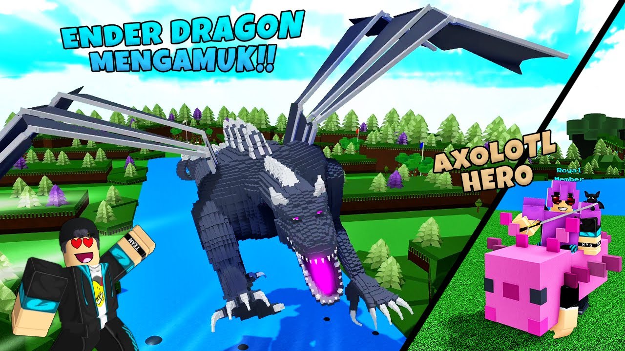 SADIS!! ENDER DRAGON Sang Penghancur & AXOLOTL HERO Meluncur 😍😍😍