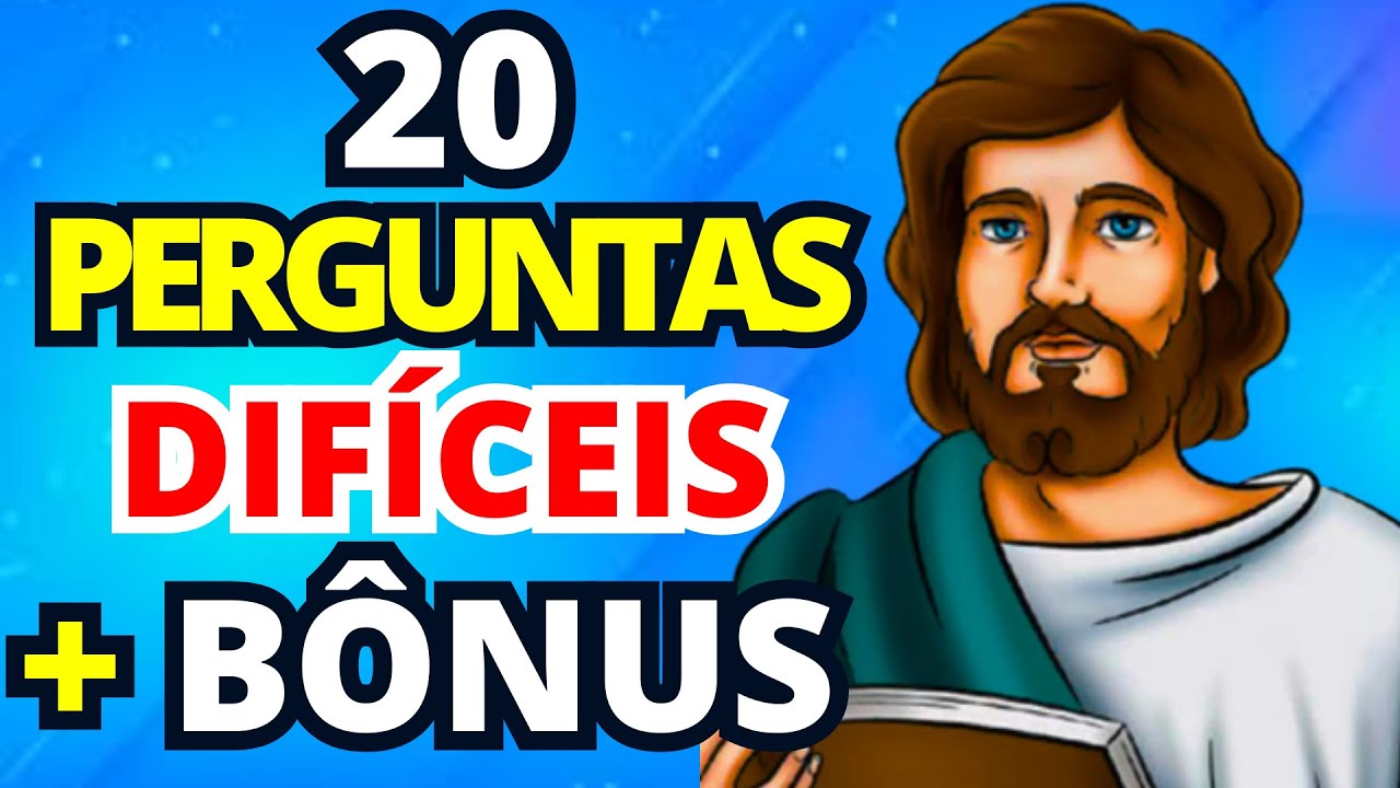 20 PERGUNTAS BÍBLICAS VELHO TESTAMENTO + PERGUNTA BONUS - QUIZ BIBLICO