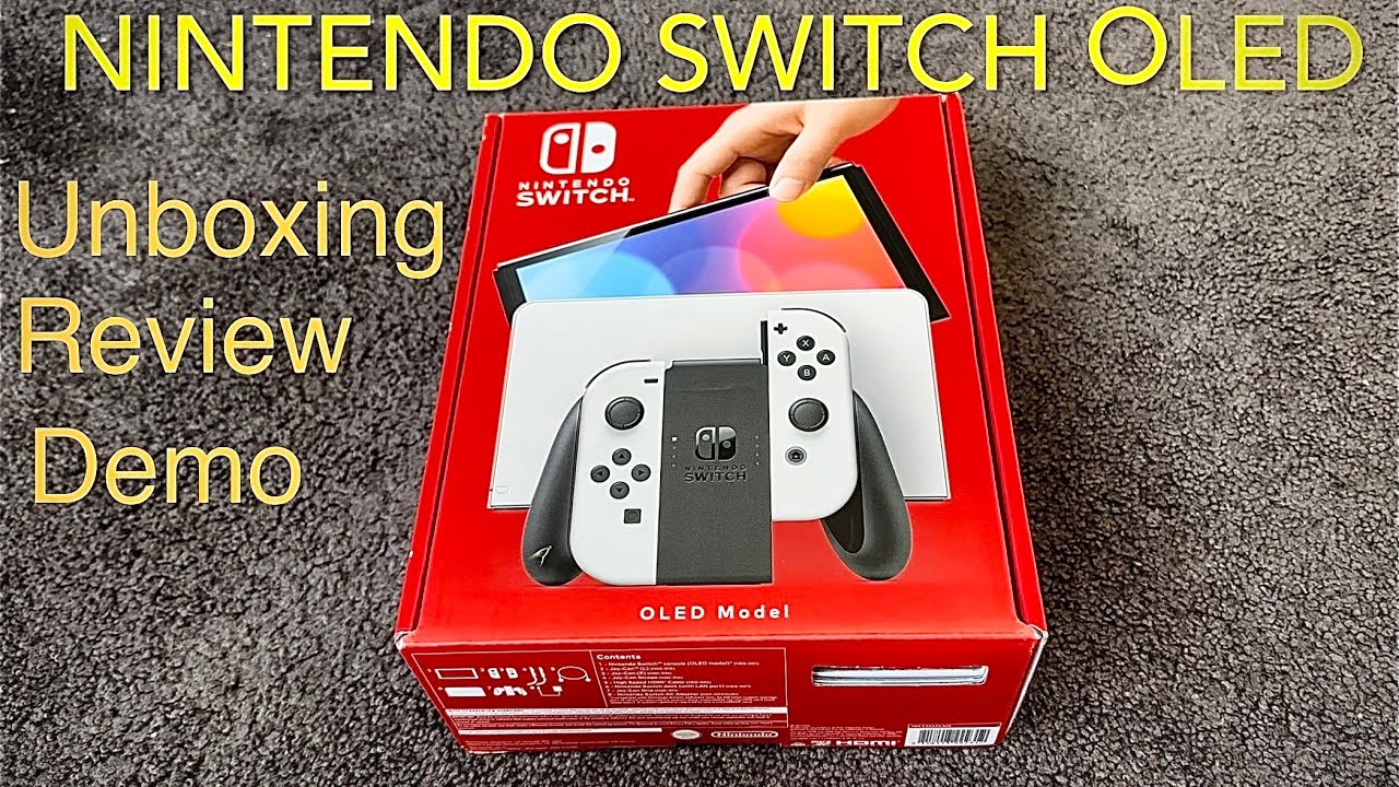 Nintendo Switch OLED model unboxing, detailed review and product demo with description