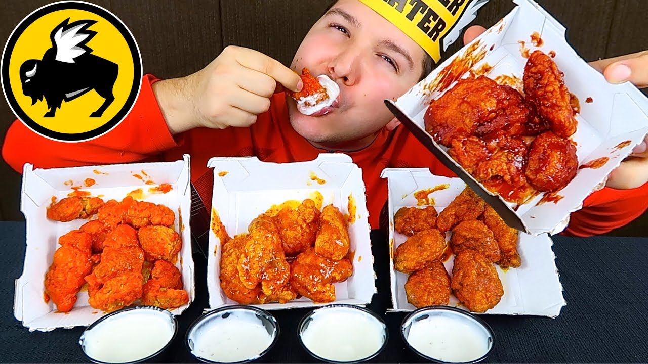 Buffalo Wild Wings (Boneless) • MUKBANG