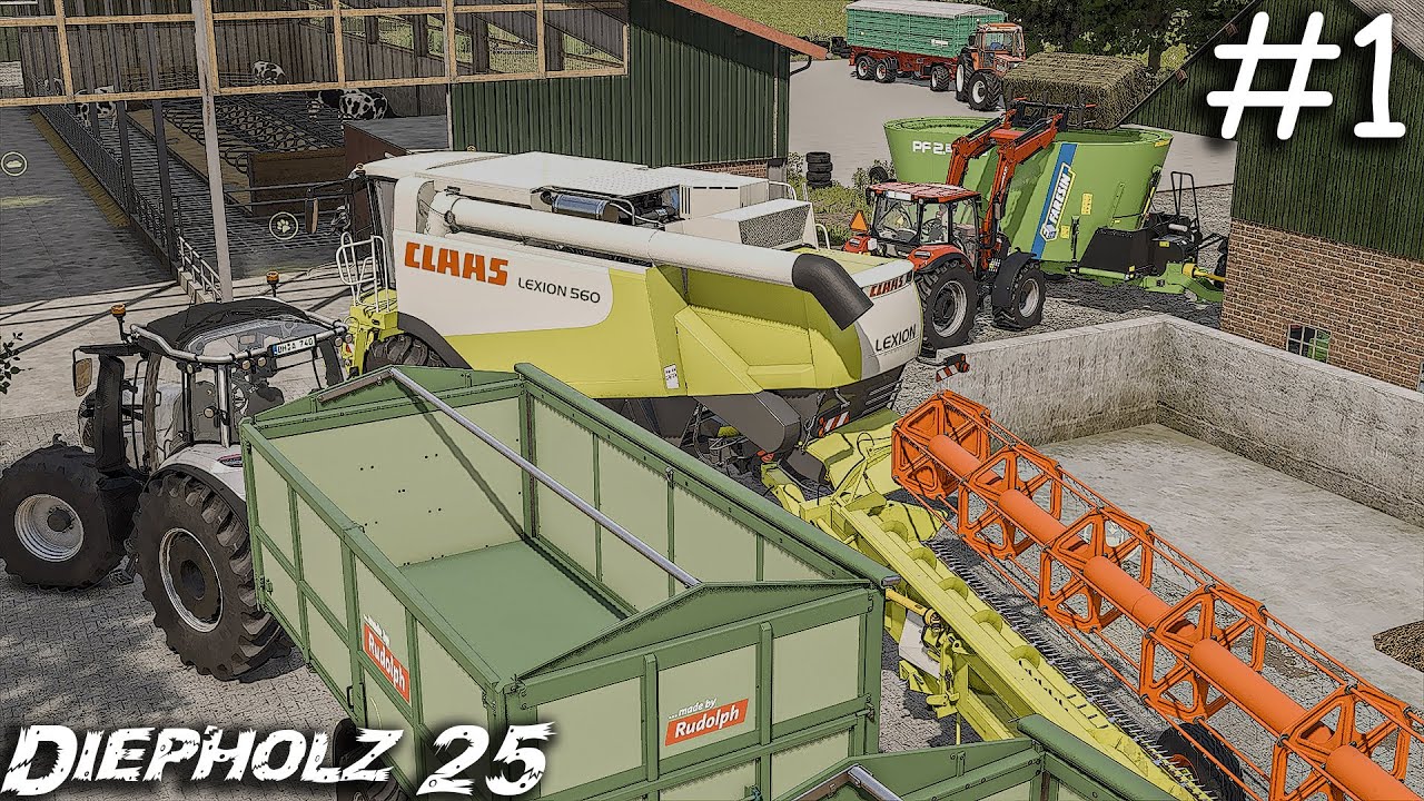 Obrządki Zwierząt & Koszenie Zboża  |  Diepholz 25 ✔ FS25 ✔ Time Lapse #1