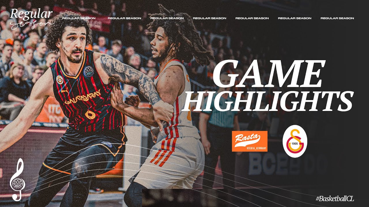 RASTA Vechta v Galatasaray | Highlights | #BasketballCL 2024-25