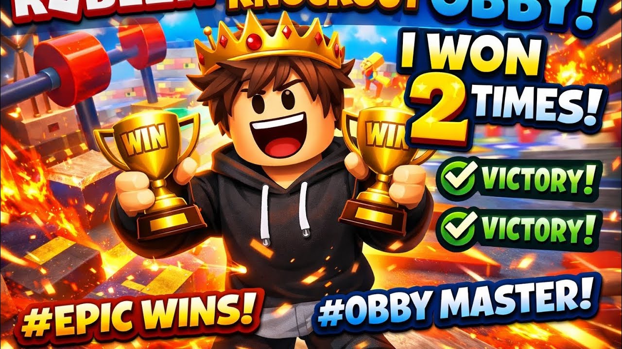 2 EPIC WINS in Roblox Knockout Obby! Can You Beat This? 👑