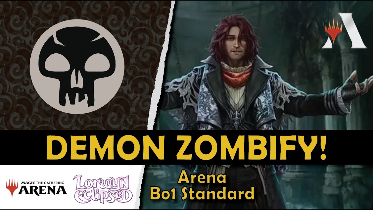 Mono-Black Demon Cheat Deck #mtgarena #larwyn #standard #mtg