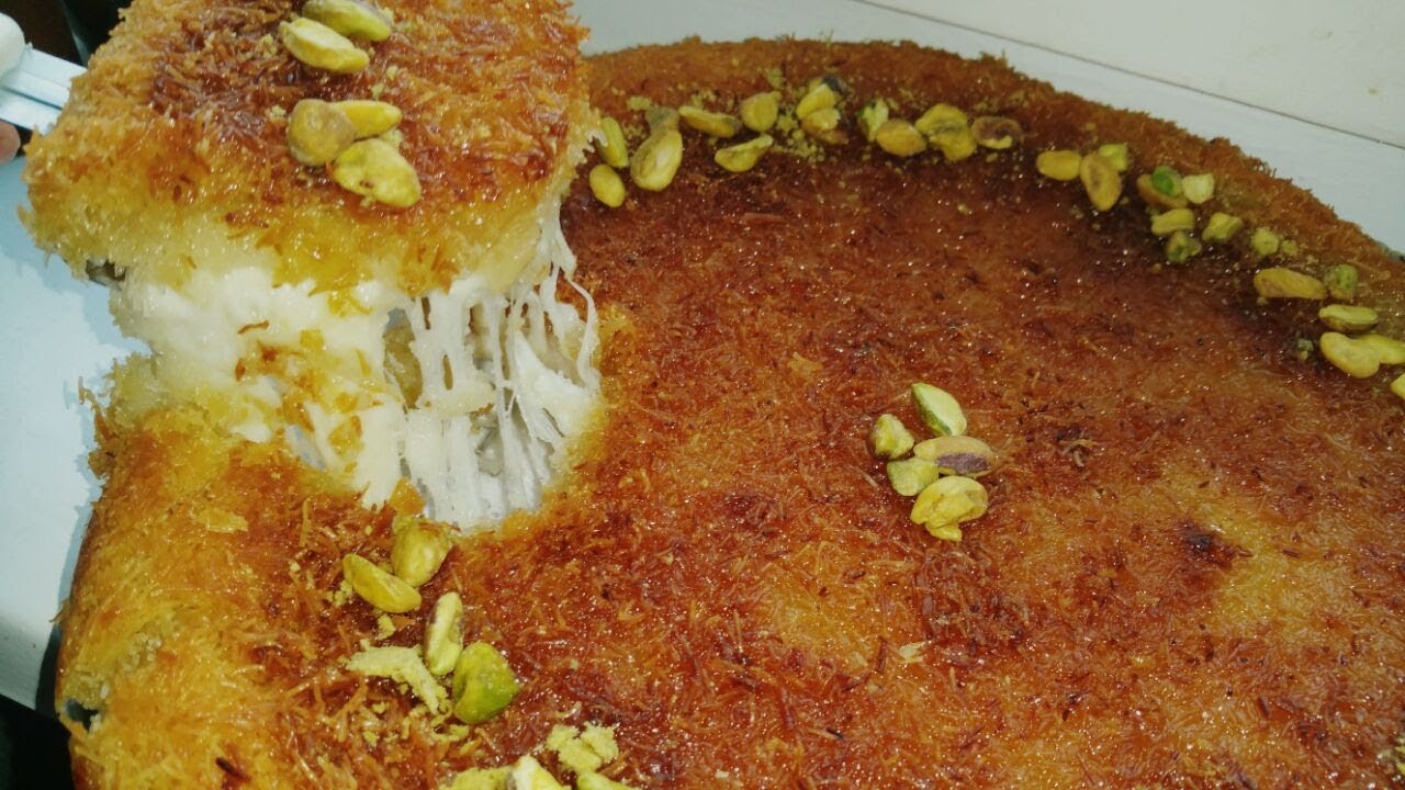 حضري الكنافه النابلسيه بطوايه التيفال عالغاز باقل من نص ساعه .سهله بالتحضير ومذاق رائع