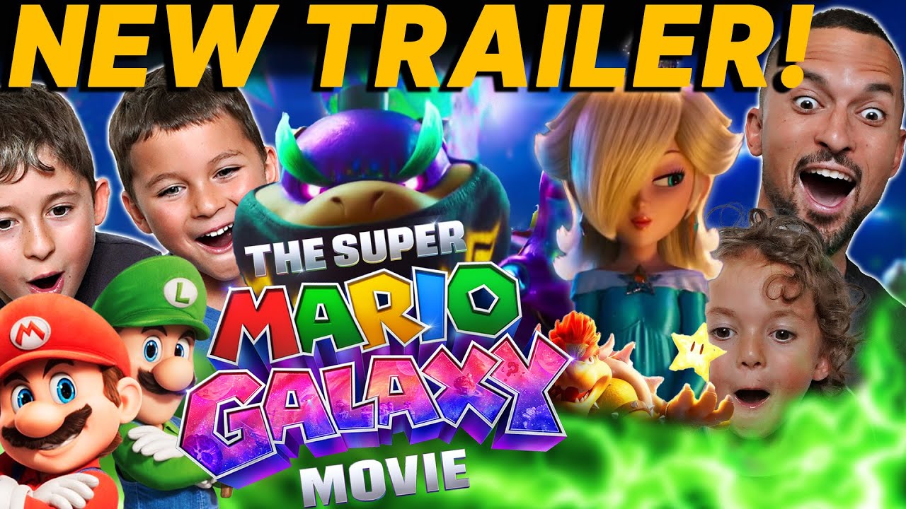 РЕАКЦИЯ НА ОФИЦИАЛЬНЫЙ ТРЕЙЛЕР ФИЛЬМА SUPER MARIO GALAXY! | Nintendo | Illumination | Крис Пратт