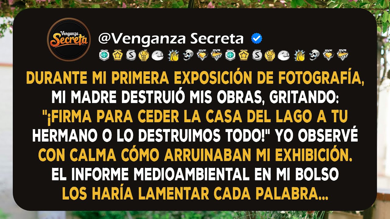 En la Inauguración de Mi Galería, Mis Padres Insistieron en Que Cediera la Casa del Lago de Mi...