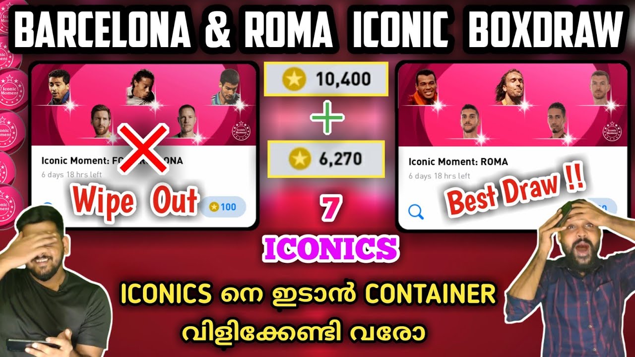 16000+ MEGA Coin BARCA & ROMA ICONIC Box Draw | 7 Iconic Players In A Draw |Wiped Out The Barca Pack
