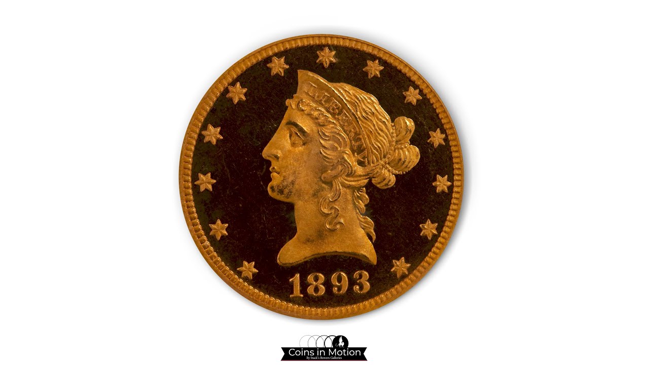 A Vividly Detailed Deep Cameo Proof $10 Liberty Head Gold Being Sold by Stack's Bowers Coin Experts