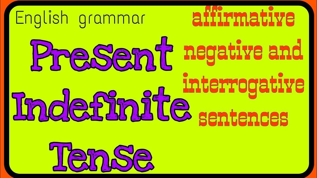 Present Indefinite sentences || English grammar || SAFR Study
