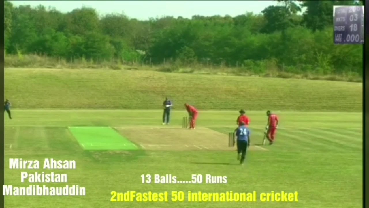 Mirza Ahsan Mandibhauddin second fastest 50 international cricket Mirza Chand BROTHER