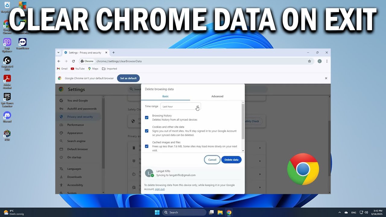 How To Automatically Clear Google Chrome Browsing Data On Exit - Easy Fix
