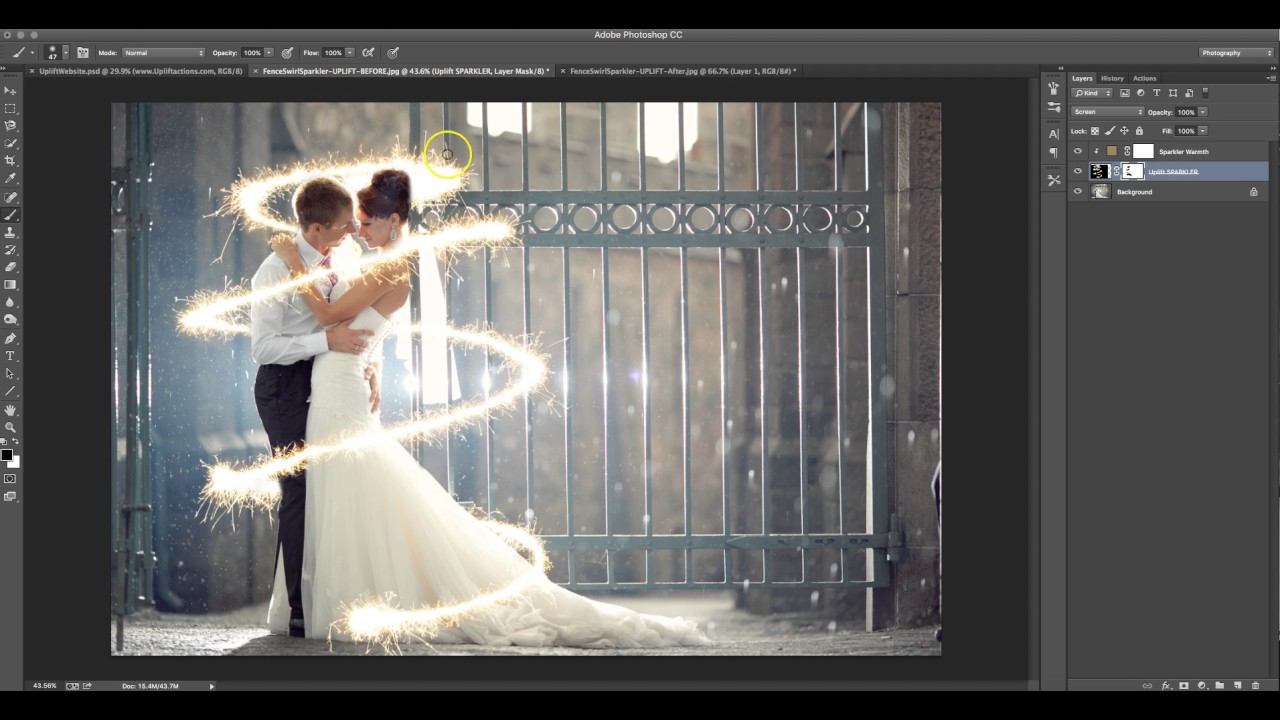 How to add sparkler effects in Photoshop