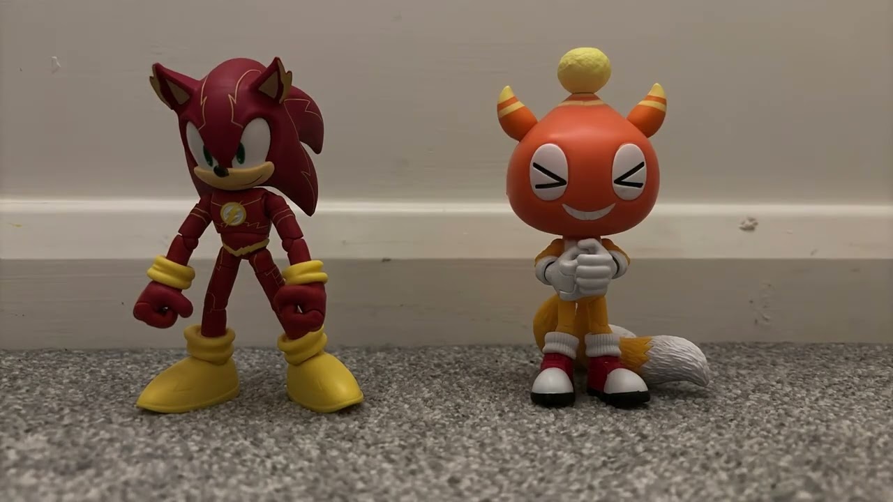 DC Sonic and Knuckles figures unboxing and Stop Motion Animation (ft Silver and Chaos Sonic)