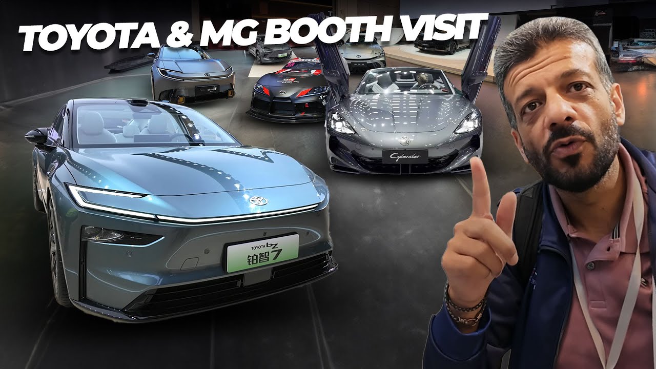 Suneel Visits Toyota & MG Booth At Shanghai Auto Show 2025!