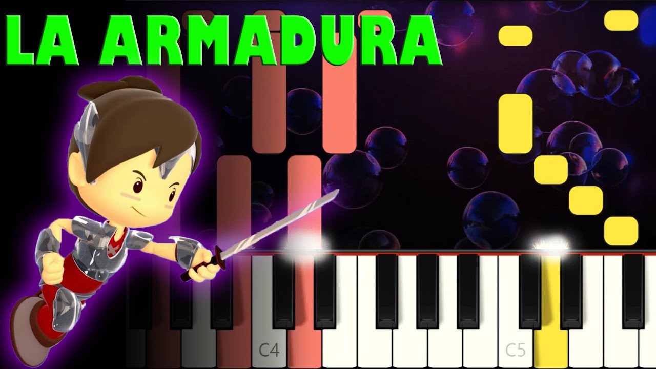 Pequeños Héroes - La Armadura | Piano Cover | Tutorial | Karaoke
