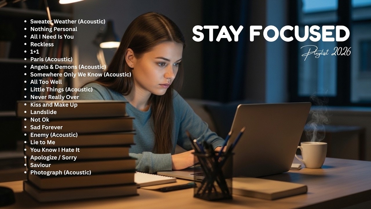 Relaxing Acoustic Playlist 💼 Perfect for Study & Work