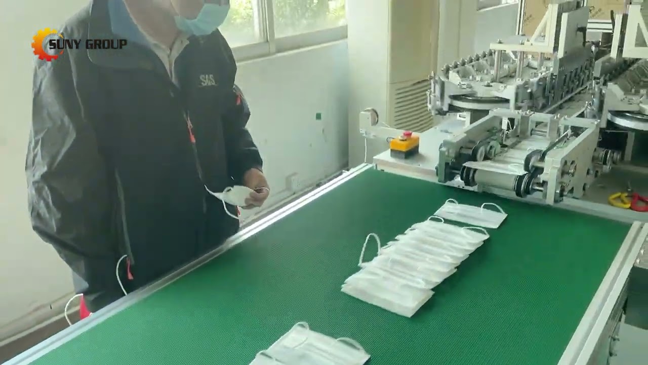 Butterfly Mask Welding Machine | 3ply Face Mask Machine 250-300pcs/min