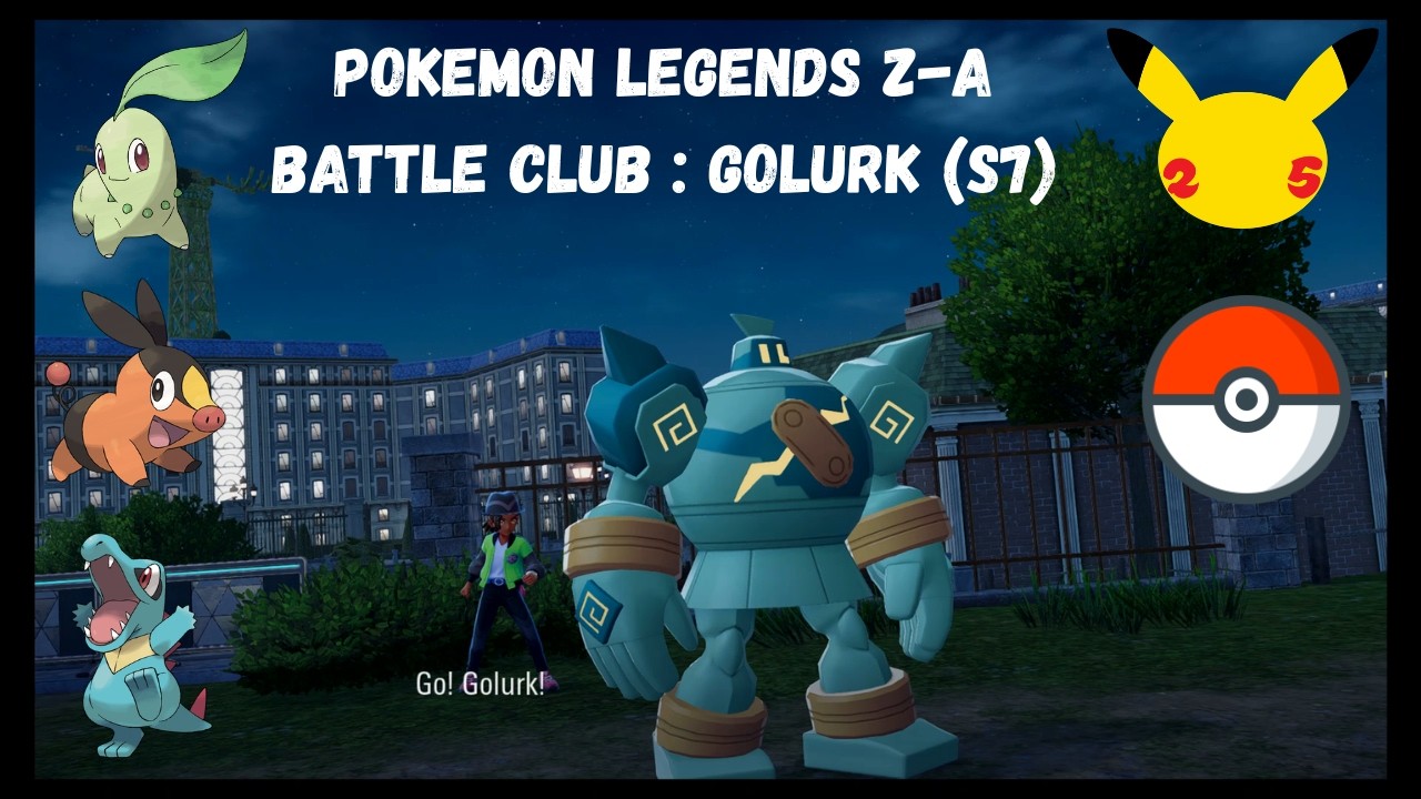Pokémon Legends Z-A Battle Club Ranked Online Battles Season 7 Golurk
