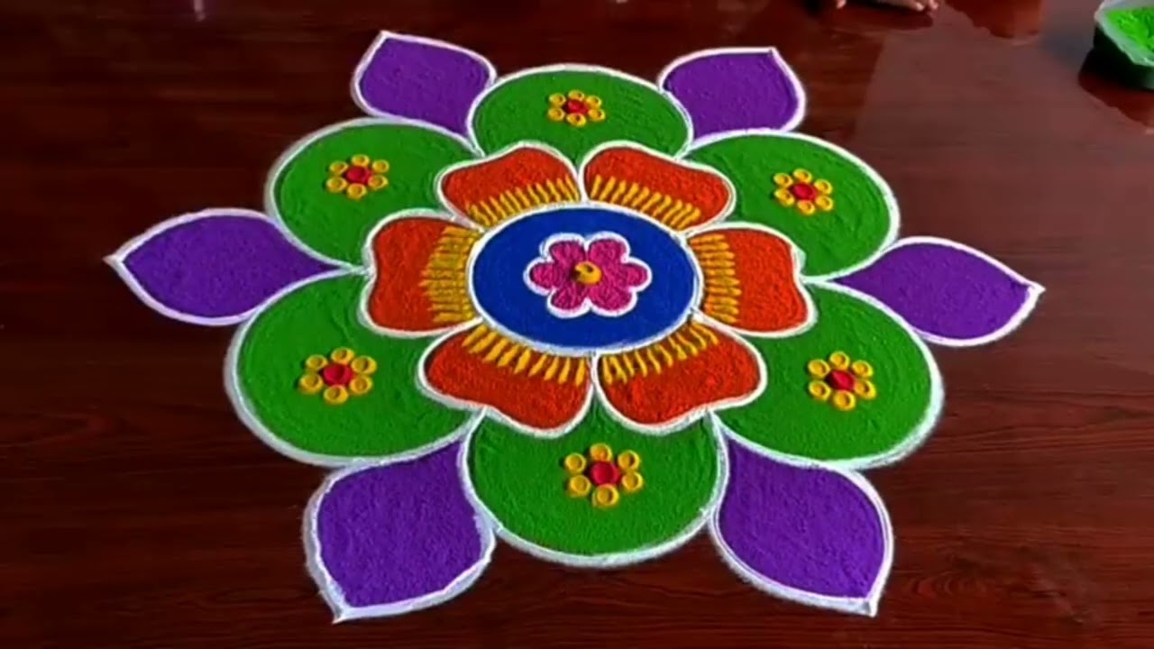 ಸಂಕ್ರಮಣ beautiful rangoli #dialyrangoli 