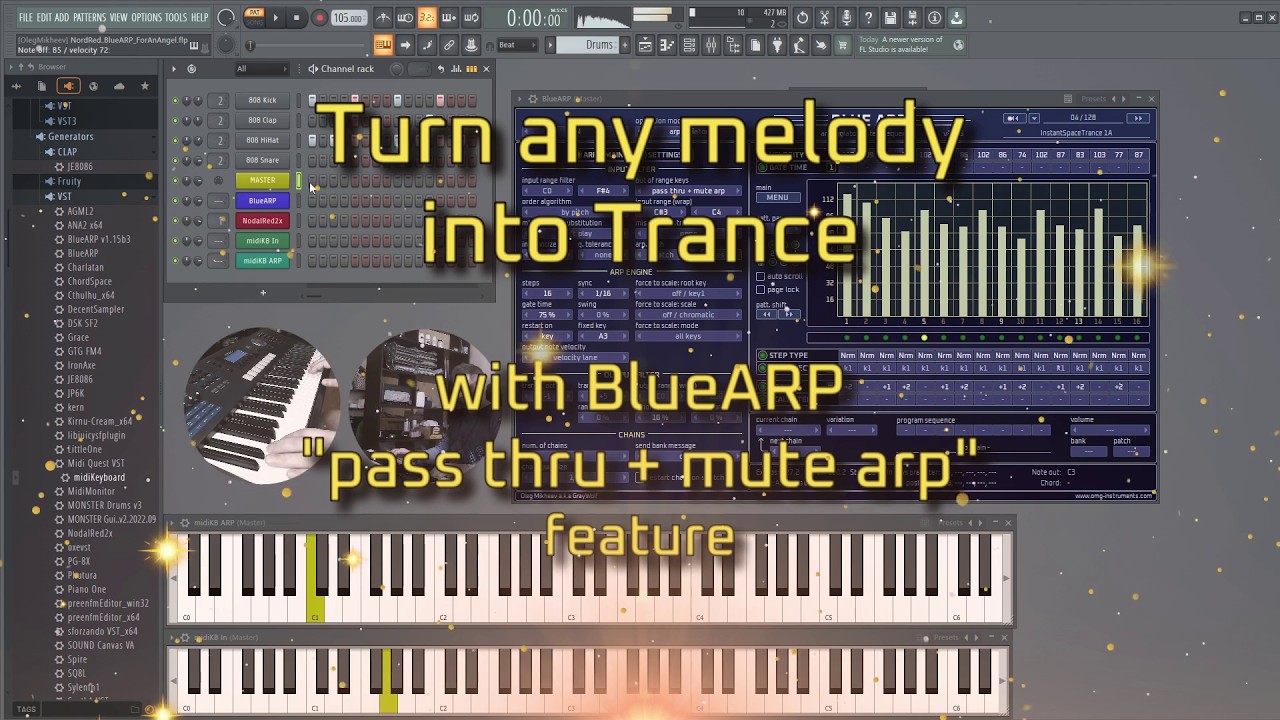 Turn any melody into Trance with BlueARP (demo + tutorial)