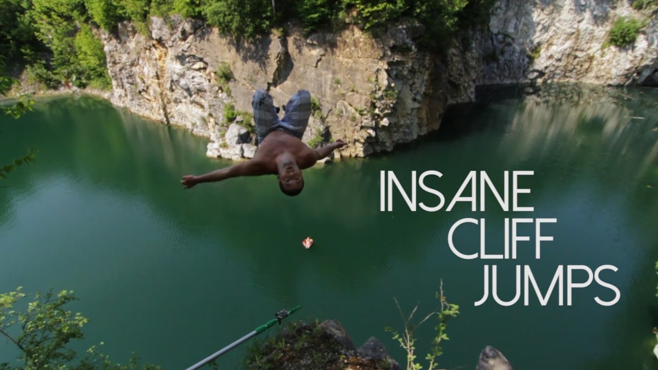 Insane Cliff Jumps in Slow-Mo