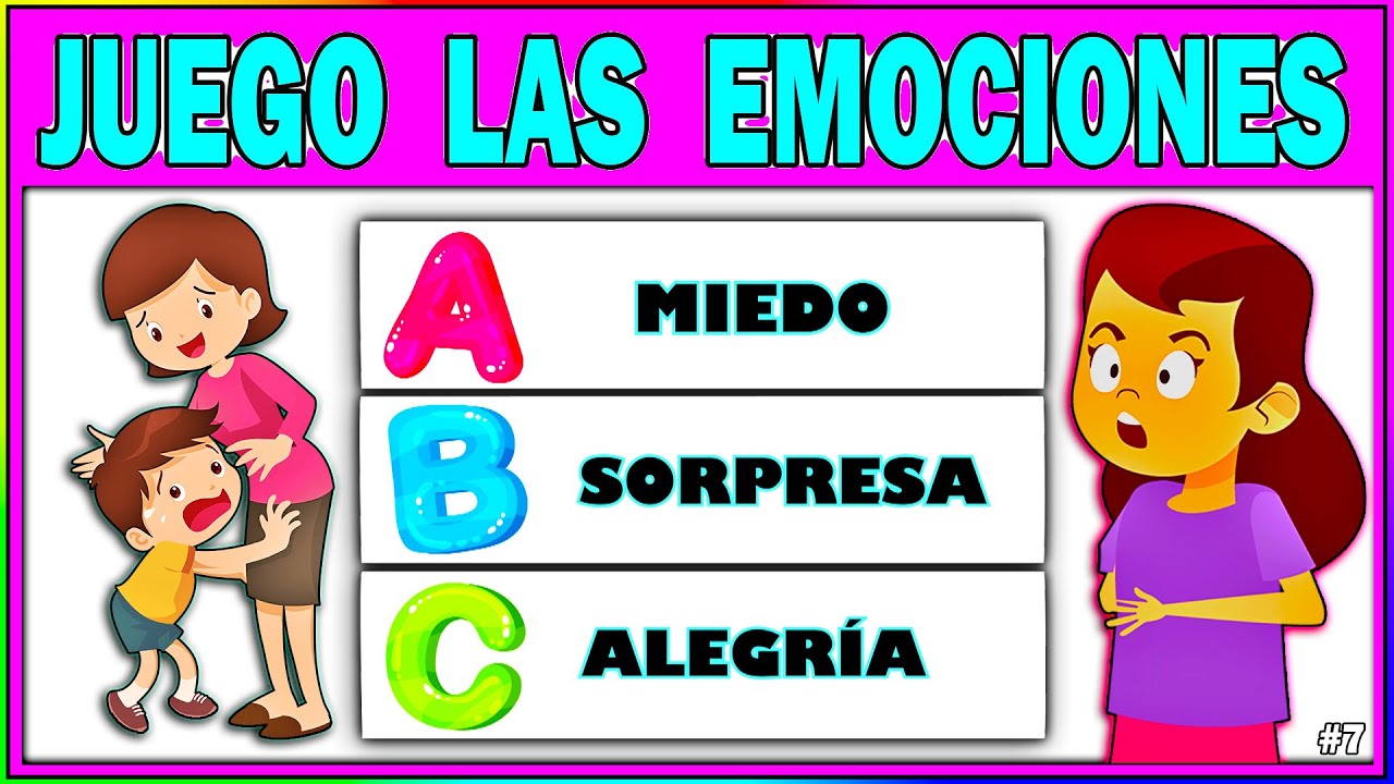 LAS EMOCIONES Básicas Para NIÑOS en SITUACIONES 🌟 JUEGO Para TRABAJAR Las EMOCIONES