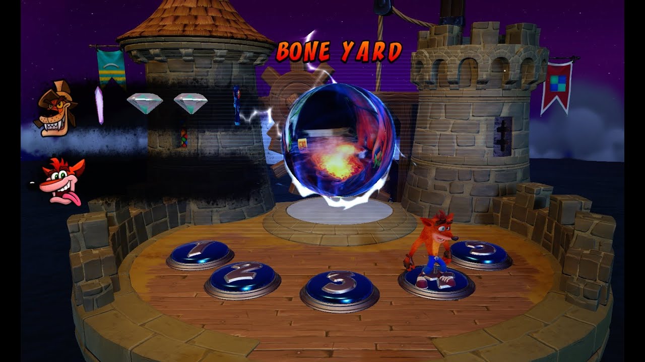 CRASH BANDICOOT 3 N.SANE TRILOGY - Bone Yard (Nivel 4) - 2da Gema  2/2