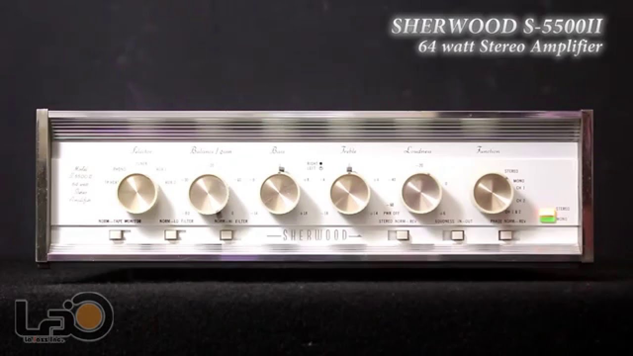 Sherwood S-5500II - 64 Watt Stereo Amplifier -