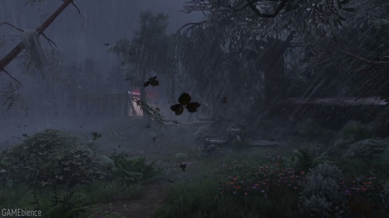 3 Hour - South of Midnight - Stormy Path to Bridge Ambience