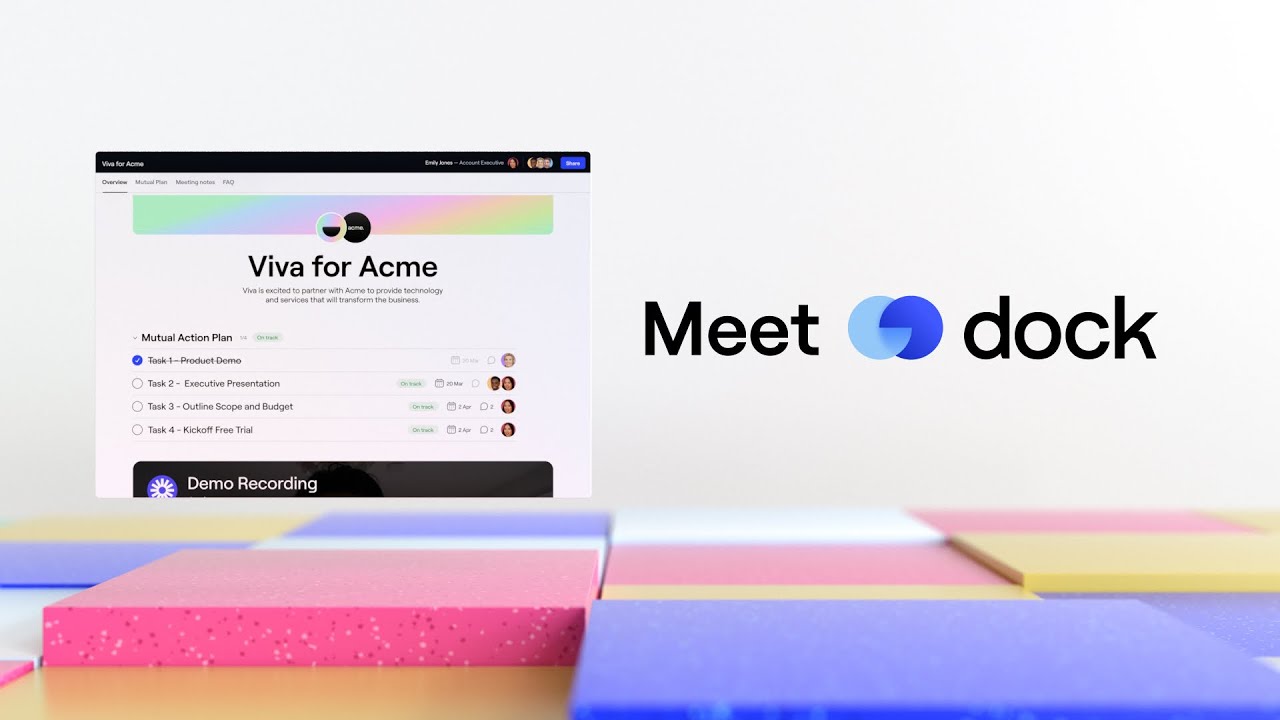 Meet Dock. The best way to work with people outside your company