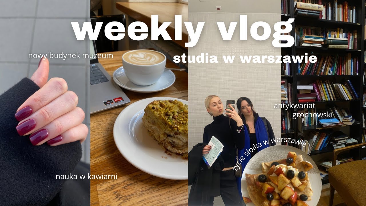 weekly vlog | studia w warszawie, co jem, single girl in big city