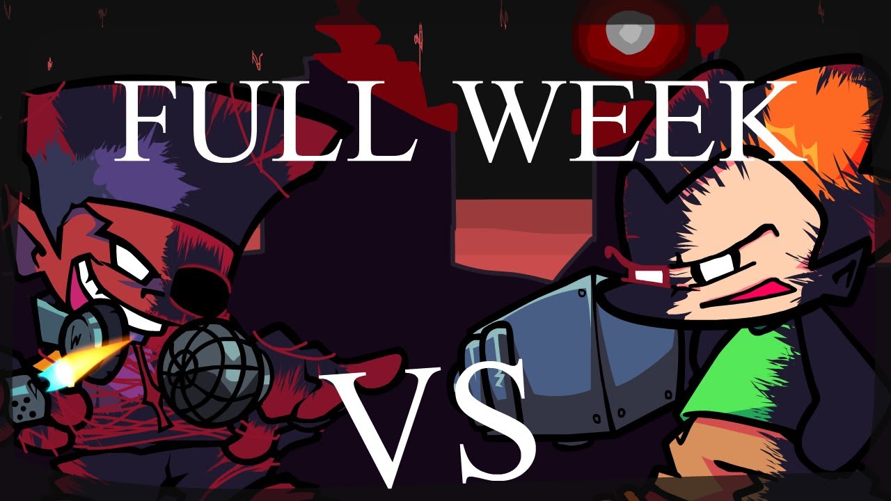 Friday Night Funkin' Corruption New Start - Evil Darnell VS Pico FULL WEEK!