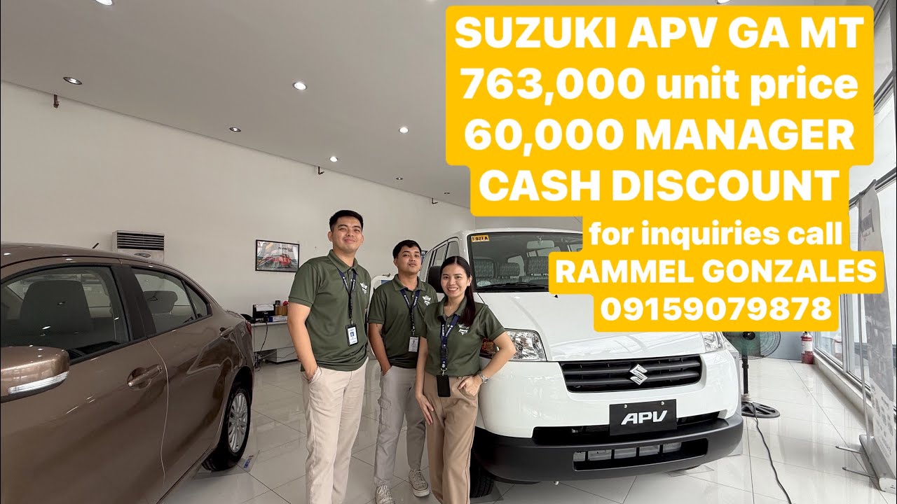 Affordable car van with 700k only brand new car Suzuki apv ga with single aircon. #apvga 