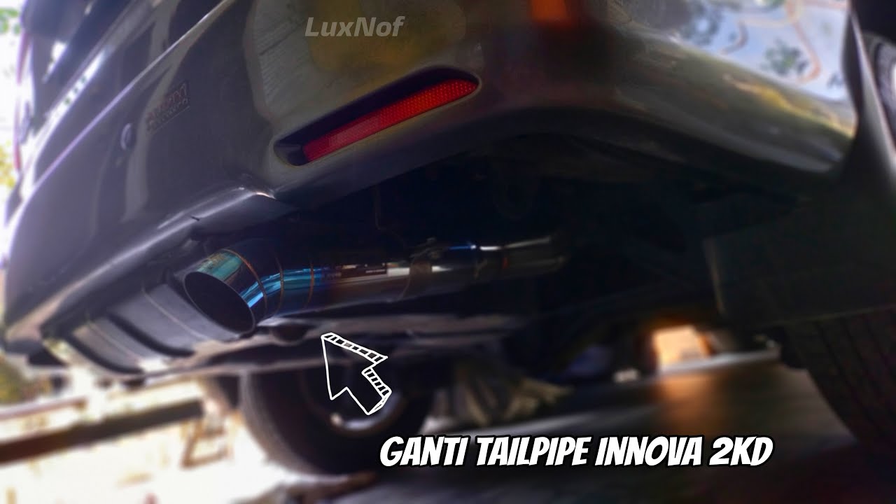 Mengganti Kenalpot Innova diesel 2kd sendiri dirumah | Subtitle | Ganti tailpipe sendiri tanpa dilas